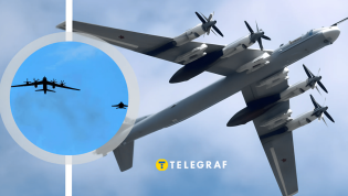 Российский бомбардировщик Ту-95