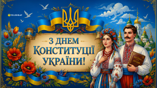 Поздравление с Днем Конституции Украины