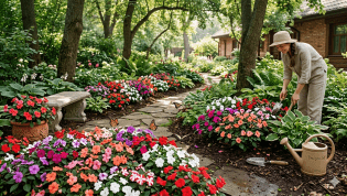 Бальзамины будут цвести все лето в тени