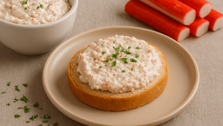 Намазка из яиц и крабовых палочек