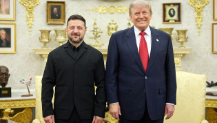 Зеленский и Трамп во время встречи 28 июля