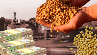 Судно должно было везти груз из Украины в ОАЭ. Фото Коллаж "Телеграфа"