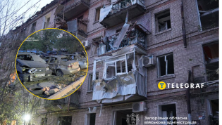 Удар пришелся прямо по жилому кварталу