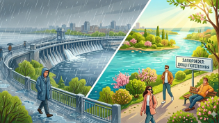 Потепление в городе