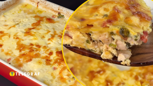 Мясная запеканка с сыром