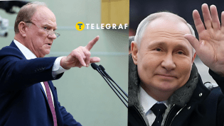 Геннадий Зюганов и Владимир Путин