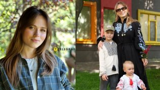 Анна Кошмал с детьми