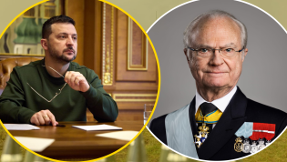 Владимир Зеленский и король Карл XVI Густав