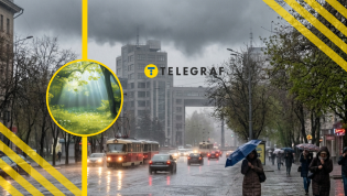 Город во время дождей