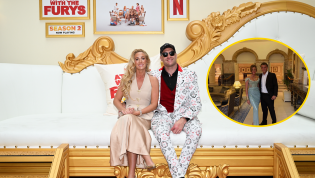 Тайсон Фьюри с женой Пэрис и дочерью Венесуэлой