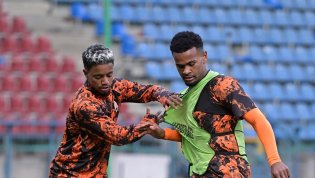 "Шахтер" на тренировке