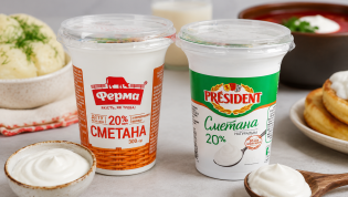 Сравнение сметаны