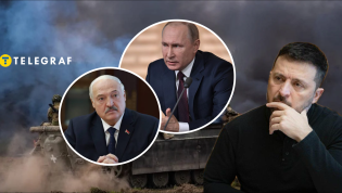 Самопровозглашенный президент Беларуси, Путин и Зеленский