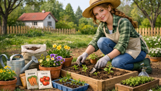 Апрель - разгар посевного сезона