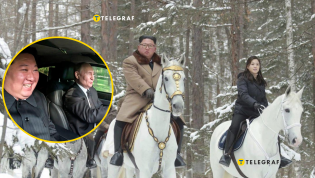 Северокорейский "лидер" часто предстает перед публикой на белом коне