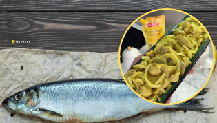 Закуска из сельди и грибов