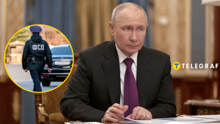 Владимир Путин и сотрудник ФСО