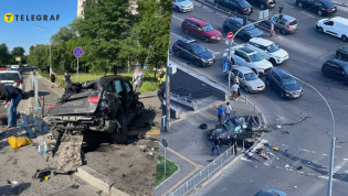 Кадры с аварии