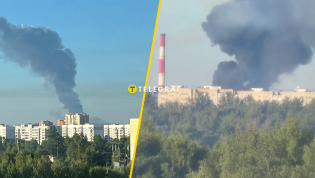 Пожар виден издалека