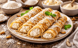 Райское наслаждение на сковороде: блины со вкусом кокосового батончика (видео)