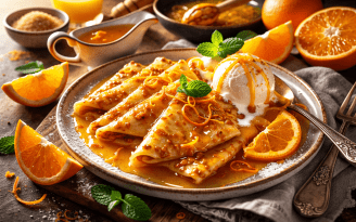 Блинчики в цитрусовой глазури: нежность и аромат в каждом кусочке (видео)