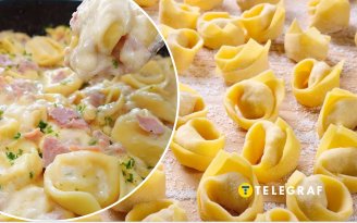 Это итальянское блюдо понравится любителям пельменей: тортеллини в сливочном соусе (видео)