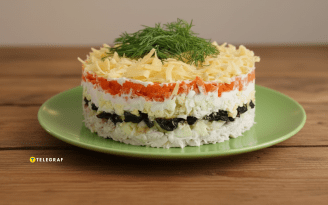 Вкуснейший новогодний салат: гости точно попросят рецепт (видео)