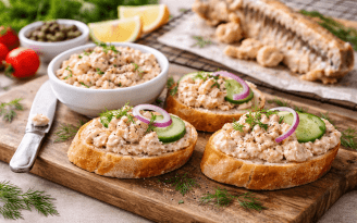 Ресторанный вкус из минимума ингредиентов: нежная намазка из хребтов красной рыбы (видео)