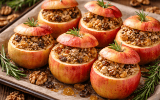 Идеальный десерт в пост: запеченные яблоки с неожиданной сладкой начинкой (видео)