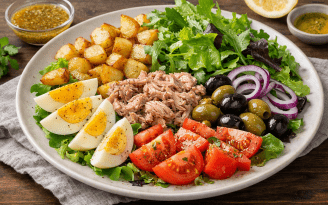 Один салат – и сыты все: картофель, тунец и простой соус (видео)