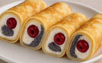 Три начинки – один идеальный десерт: как приготовить блины "Вышиванка" (видео)