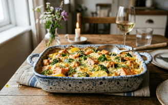 Подготовила ингредиенты, залила сливками — и ужин готов. Запеканка с рыбой получается с первого раза