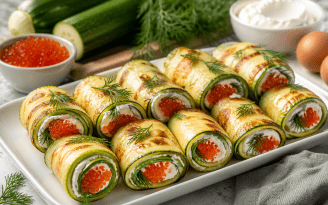 Готовятся в считанные минуты: рецепт рулетиков из кабачков с вкусной начинкой (видео)