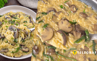 Не рис и не вермишель: как приготовить нежную пасту орзо с грибами и шпинатом (видео)
