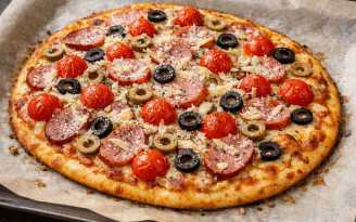 Ленивая пицца без лишних хлопот: нежное тесто и сочная начинка за 20 минут (видео)