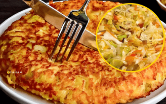 Когда дома есть только капуста, морковь и яйца: запеканка на сковороде, которая вкусная даже холодной