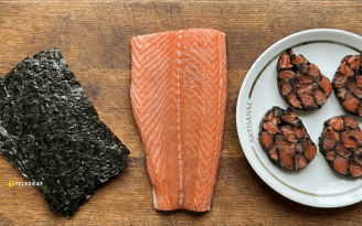 Мозаичный рулет из лосося: рецепт изысканной закуски (видео)