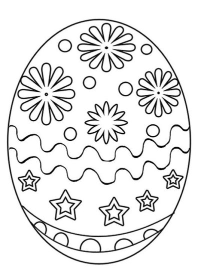 раскраски Пасхальные яйца