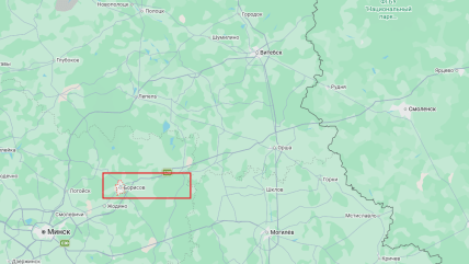 Борисов на карте