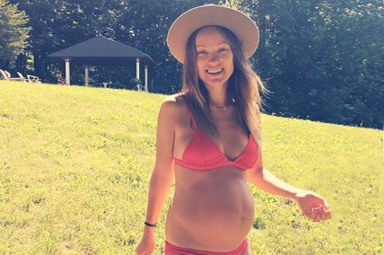 беременная оливия уайлд фото