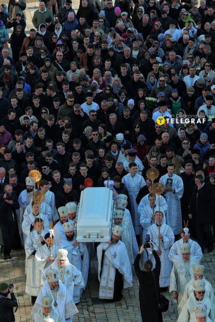 Траурна процесія з тілом патріарха Філарета