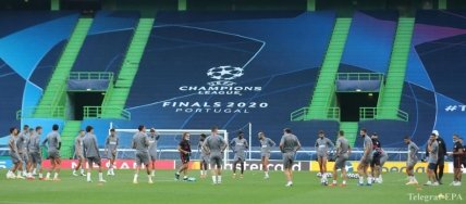 Тренировка ФК Атлетико перед матчем Лиги чемпионов с РБ Лейпциг