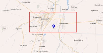 Авіабаза Джанкой карта Крим