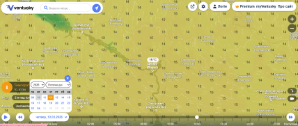 Погода у Дніпрі на 12 березня