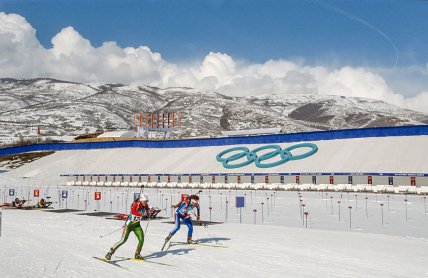 Галина Куклева на олімпійській трасі
