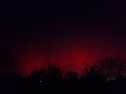 Северное сияние в Мариуполе