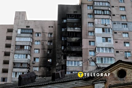 Ян Доброносов показал последствия удара по Киеву 22 октября