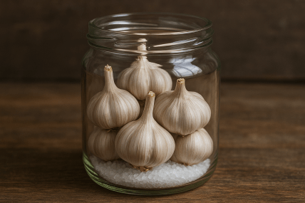 Як зберігати часник на зиму