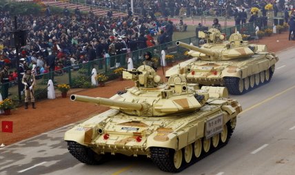 Военный парад в Индии.