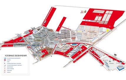 Мапа ринку "Барабашово" у Харкові